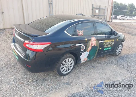 2015 Nissan Sentra S из США, поврежденный, VIN 3N1AB7AP7FY274008